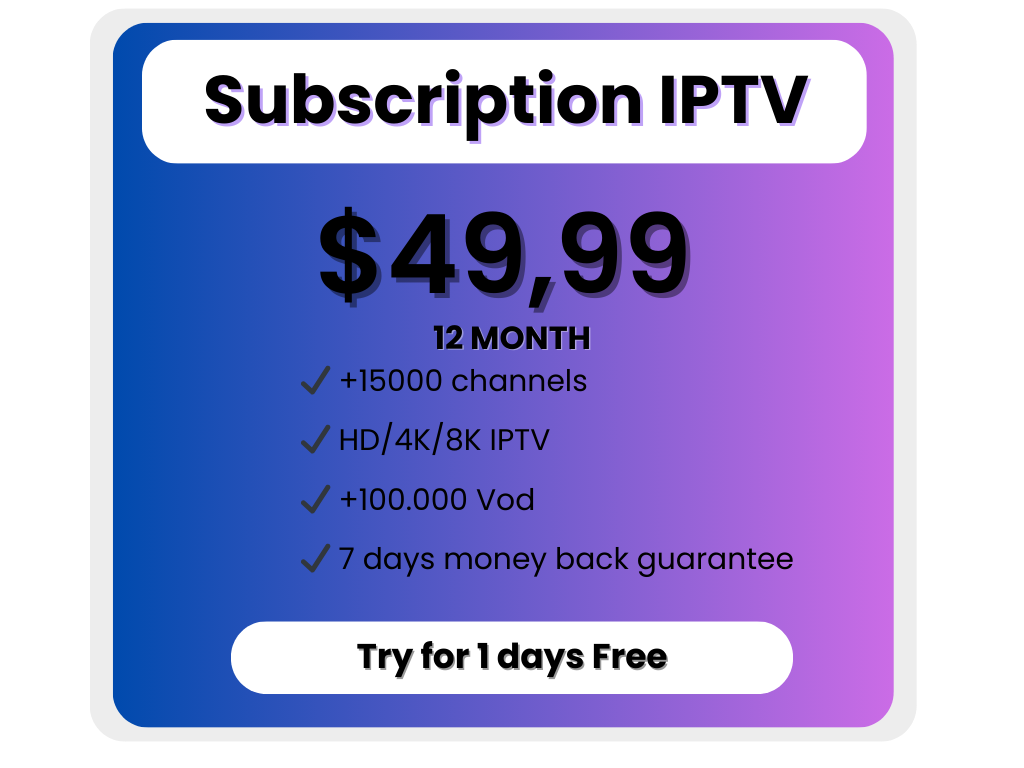 IPTV SMARTERS PRO Abonnement
